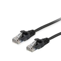 Equip Cat.6A U/UTP Patchkabel, 1.5m, Schwarz, 1,5 m, Cat6a, U/UTP (UTP), RJ-45, RJ-45, Schwarz