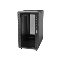 StarTech.com 25U Network Rack Cabinet on Wheels - 36in Deep - Portable 19in 4 Post Network Rack Enclosure for Data & IT Computer Equipment w/ Casters (RK2536BKF)