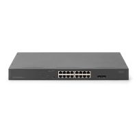 DIGITUS 16-Port Gigabit Netzwerkswitch, 19 Zoll, unmanaged, 2 Uplink Ports, SFP