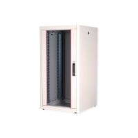ROLINE Basic - Schrank Netzwerkschrank - Glas Tür, 600x800 BxT - RAL 7035, Hellgrau - 22U - 48.3 cm (19")