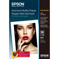 Epson Archival Matte Paper, DIN A3+, 189 g/m², 50 Blatt, Tintenstrahldrucker, A3+ (330x483 mm), Matt, 50 Blätter, 192 g/m², Weiß