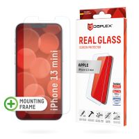 E.V.I. Displex Panzerglas (10H) für Apple iPhone 13 mini, Eco-Montagerahmen, Tempered Glas, kratzer-resistente Schutzfolie, hüllenfreundlich, Apple, iPhone 13 mini, Trockene Anwendung, Schlagfest, Kratzresistent, Staubresistent, Transparent, 1 Stück(e)