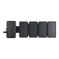SANDBERG Solar PowerBank - Kabelloses Ladepad / Solar-Powerbank - 5-Panel - 27000 mAh - 99.9 Wh - 22.5 Watt - 1.67 A - PD/PPS 3.3 - 2 Ausgabeanschlussstellen (USB, 24 pin USB-C)