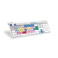 Logickeyboard LKB-MCOM4-CWMU-FR, Volle Größe (100%), Kabelgebunden, USB, Mechanischer Switch, AZERTY, Mehrfarbig