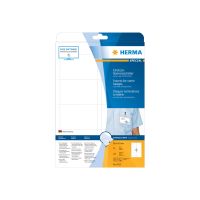 HERMA Special - Nicht klebend - perforiert - weiß - 90 x 60 mm 200 Karte(n) (25 Bogen x 8)