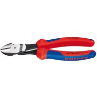 KNIPEX 74 12 180, Diagonale Zange, Chrom-Vanadium-Stahl, Kunststoff, Blau, Rot, 180 mm, 273 g