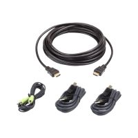 ATEN 2L-7D03UHX4 USB HDMI Secure KVM - Tastatur- / Video- / Maus- / Audio- / USB-Kabelkit