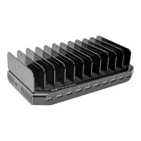 Eaton Tripp Lite Series 10-Port USB Charging Station with Adjustable Storage, 12V 8A (96W)