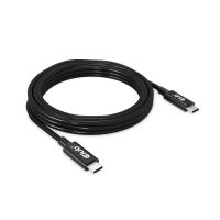 Club 3D USB4 Gen3x2 Type-C Bi-Direktionale Kabel 8K60Hz oder 4K120Hz, Data 40Gbps, PD 240W(48V/5A) EPR St/St 3m
