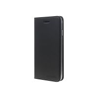 4smarts URBAN Lite - Flip-Hülle für Mobiltelefon - Kunstleder - Schwarz - für Apple iPhone 7, 8, SE (2. Generation)