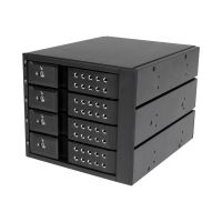 StarTech.com 4-fach 3,5 trägerloser SATA Festplatten Aluminium Wechselrahmen/Backplane - 4 Bay 3,5 Zoll (8,9cm)