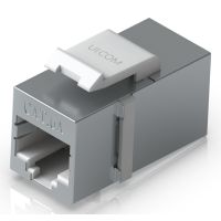 Ubiquiti UACC-Keystone-Coupler-C6A, Flach, Edelstahl, RJ-45, RJ-45, Weiblich, Weiblich