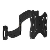 Chief Thinstall 18" Extension Single Arm Wall Mount - For Displays 10-40" - Black - Befestigungskit (Kippbare Wandhalterung, Dual-Schwenkarm)