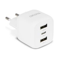 Dicota Netzteil - kompakt, Laptop - 32 Watt - 3 A - 3 Ausgabeanschlussstellen (24 pin USB-C, 2 x USB)
