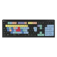 Logickeyboard LKB-CBASE-A2PC-DE, Volle Größe (100%), Kabelgebunden, USB, Scherenschalter, QWERTZ, Schwarz