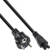 InLine Netzkabel für Notebook - 3pol C5 Kupplung - schwarz - 0,5m