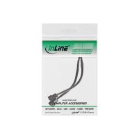 InLine Y-Kabel Lüfter PWM - 4pol Molex Stecker auf 2 Buchse - 0,15m