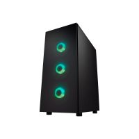 FSP CMT340 Plus - Mid tower - ATX - Seitenteil mit Fenster (gehärtetes Glas)
