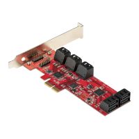 StarTech.com PCIe SATA Controller Karte - 10 Port SATA 3 Erweiterungskarte/Kontroller - 6Gbit/s - Full- und Low-Profile Blende - PCI Express Festplatten kontroller/Adapter (10P6G-PCIE-SATA-CARD)