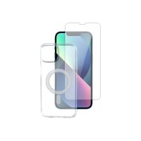4smarts Premium - 360° Starterset - Schutzhülle für Mobiltelefon - kompatibel mit MagSafe - fettabweisende Beschichtung, Thermoplastisches Polyurethan (TPU)