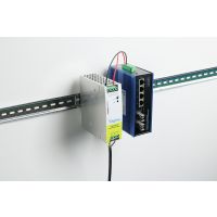DIGITUS Industrielles Netzteil, 24V DC, 5A, 120W, AC-DC, Metallgehäuse, für DIN-Hutschienenmontage