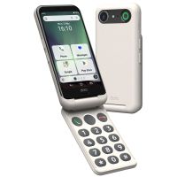 Doro Aurora A20, 11,4 cm (4.5"), 4 GB, 64 GB, 13 MP, Android 14, Schwarz, Weiß