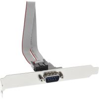 InLine Serielles Slotblech - 9-pol Stecker an 10-pol Buchsenleiste - 0,25m