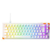 Cherry K5 PRO TMR COMPACT, Kabelgebunden, USB, Mechanischer Switch, QWERTY, RGB-LED, Orange, Weiß