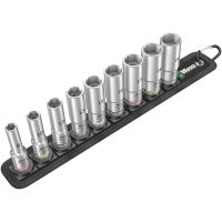 Wera 05004545001, Steckschlüssel-Satz, 3/8", Metrisch, 9 Kopf/Köpfe, 8,10,12,13,15,16,17,18,19 mm, 320 mm