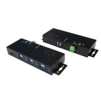 Exsys EX-1189HMVS-3, 7x USB 3.0, Metall,, USB 3.2 Gen 1 (3.1 Gen 1) Type-B, USB 2.0, USB 3.2 Gen 1 (3.1 Gen 1) Type-A, 5000 Mbit/s, Schwarz, Metall, Leistung, USB