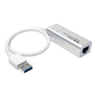 Eaton Tripp Lite Series USB 3.0 SuperSpeed to Gigabit Ethernet NIC Network Adapter RJ45 10/100/1000 Aluminum White