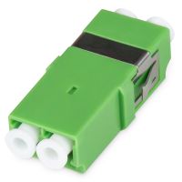 DIGITUS Lichtwellenleiter-Kupplung, LC/APC, Duplex, ohne Flansch, LC/APC, Weiblich, Grün, Einzelmodus, Keramik, 15 mm