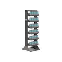Zebra Gestell - einseitig - für 6 Multi-Slot-Halterungen