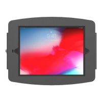 Compulocks iPad 10.2" Space Enclosure Wall Mount - Gehäuse - für Tablett - verriegelbar - hochwertiges Aluminium - Schwarz - Bildschirmgröße: 25.9 cm (10.2")