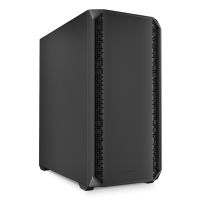 Sharkoon AK2, Midi Tower, PC, Schwarz, ATX, micro ATX, Mini-ITX, Metall, 17 cm