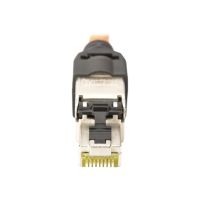 DIGITUS CAT 6A Feldstecker, STP mit Staubschutzkappe, Knickschutz
