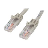 StarTech.com 0,5m Cat5e Ethernet Netzwerkkabel Snagless mit RJ45 - Cat 5e UTP Kabel - Grau - Patch-Kabel - RJ-45 (M)
