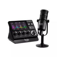 Hercules Stream Essentials Kit, Tischmikrofon, Unidirektional/ Kardioid, 50 - 18000 Hz, -56 dB, 350 Ohm, 79 x 207 x 53 mm