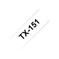 Brother TX151 - Schwarz auf durchsichtig - Rolle (2,4 cm x 8 m)