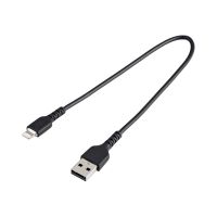 StarTech.com 30cm USB-A auf Lightning-Kabel - Hochbelastbare, robuste Aramidfaser - Lade-/Synchronisationskabel - Apple MFi-zertifiziert iPad/iPhone 12 - Schwarz (RUSBLTMM30CMB)