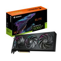 Gigabyte AORUS GeForce RTX 5060 Ti ELITE 16G Grafikkarte – 16 GB GDDR7, 128 Bit, PCI-E 5.0, 2722 MHz Kernfrequenz, 3 x DisplayPort, 1 x HDMI, GV-N506TAORUS E-16GD, GeForce RTX 5060 Ti, 16 GB, GDDR7, 128 Bit, 7680 x 4320 Pixel, PCI Express x16 5.0