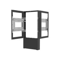 Chief Impact Floor Kiosks Series LF50UBP-B2B - Aufstellung - für 2 LCD-Displays/AV-Systeme - verriegelbar - Schwarz - Bildschirmgröße: 127 cm (50")