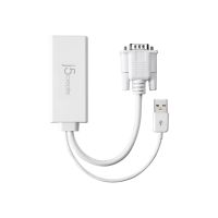 j5create JDA214 - Video- / Audio-Adapter - HDMI weiblich zu USB, HD-15 (VGA)