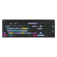 Logickeyboard ASTRA 2, Volle Größe (100%), Kabelgebunden, USB, Scherenschalter, QWERTZ, Schwarz
