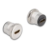 Delock HDMI-Adapter - HDMI weiblich Paneel montierbar zu HDMI weiblich Paneel montierbar