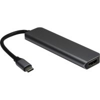 Inter-Tech H-469-1, USB 3.2 Gen 1 (3.1 Gen 1) Type-C, HDMI, USB 3.2 Gen 1 (3.1 Gen 1) Type-A, USB 3.2 Gen 1 (3.1 Gen 1) Type-C, 5000 Mbit/s, 30 Hz, 3840 x 2160, 4096 x 2160, 4096 x 2160 Pixel