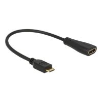 Delock HDMI-Kabel mit Ethernet - 19 pin mini HDMI Type C männlich zu HDMI weiblich