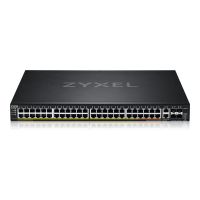ZyXEL XGS2220 Series XGS2220-54FP - Switch - L3-Zugang, NebulaFLEX Cloud, 960 W - managed - 48 x Gigabit Ethernet + 6 x 10 Gigabit (Uplink)