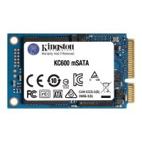 Kingston KC600 - SSD - verschlüsselt - 1024 GB - intern - mSATA - SATA 6Gb/s - 256-Bit-AES - TCG Opal Encryption, Self-Encrypting Drive (SED)