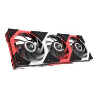 ASUS ROG Eurux GR120 ARGB Reverse Fan - Triple Pack, Ventilator, 12 cm, Schwarz, Weiß